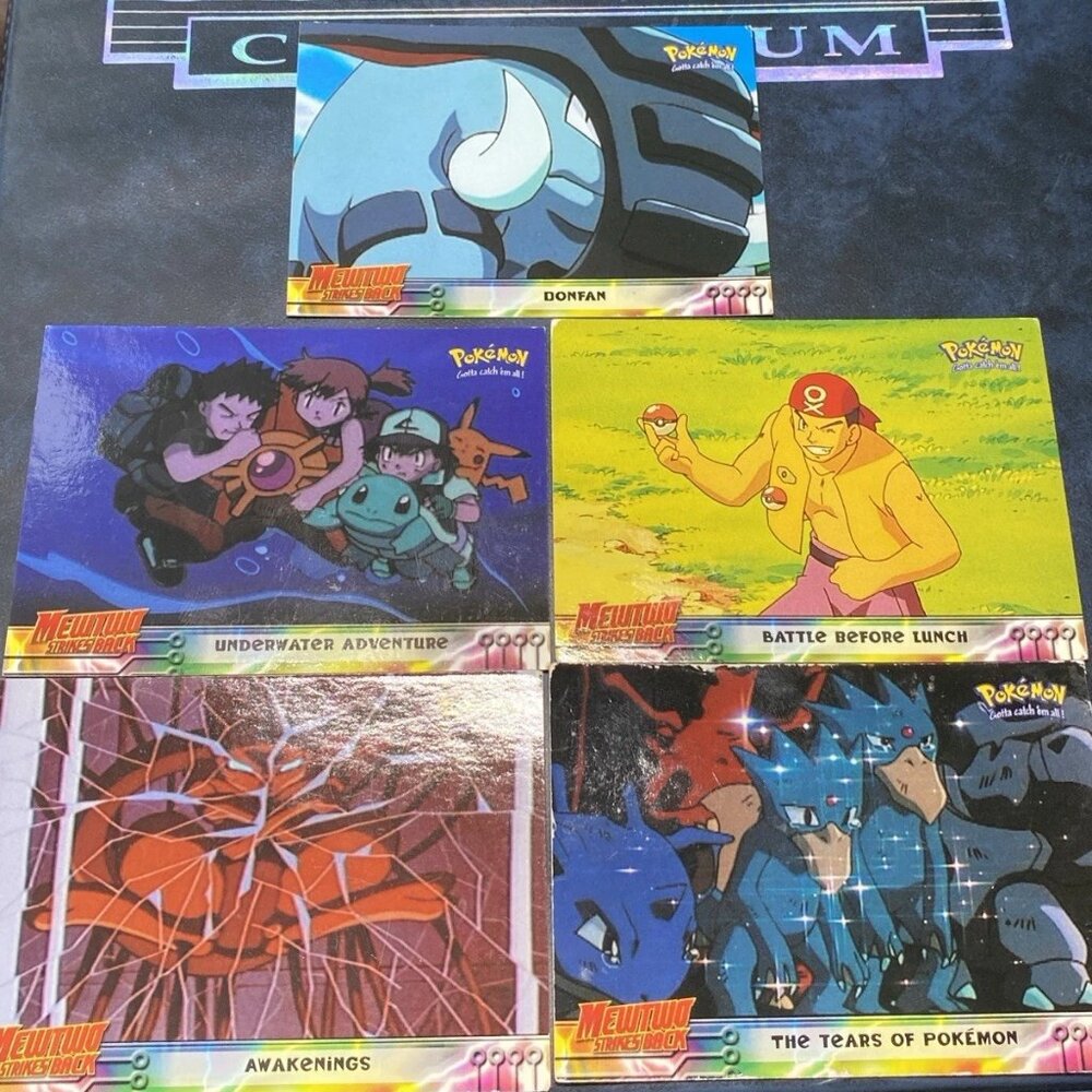 Pokémon Mewtwo Strikes Back Movie Card Lot (5) 1999